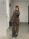 Mutedance 24 Autumn and Winter Cashmere Trousers MD-MD24FW119-BROWN MD24FW118 MD24FW119